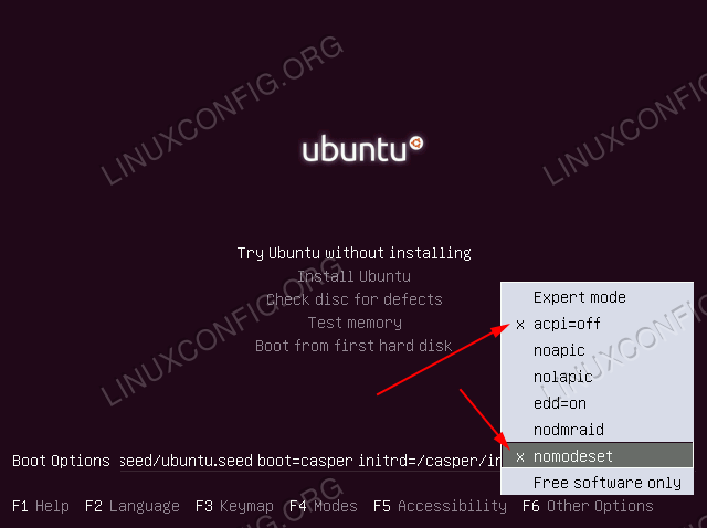 disable-acpi-ubuntu